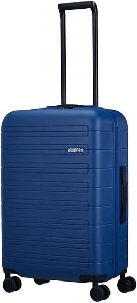 American Tourister Unisex Yetişkin Tekerlekli Valiz, NAVY BLUE, 55 cm Outlet