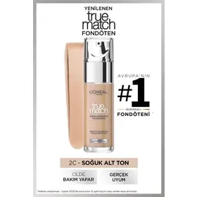 Loreal Paris True Match Super Blendable Fondöten 30 ml - 2R 2C - Rose - 1