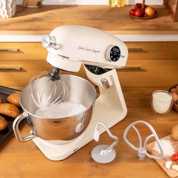 Emsan Bella Gusto Elegant Stand Mikser Krem - 3