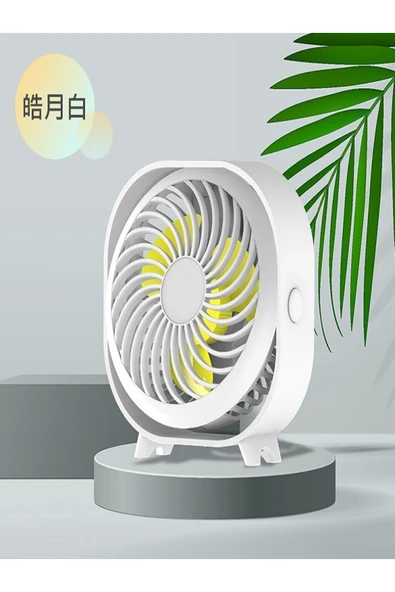 Yussraw mini fan Yeni masaüstü küçük Fan şarj edilebilir masaüstü vantilatör taşınabilir ofis ev Mini Fan - 2