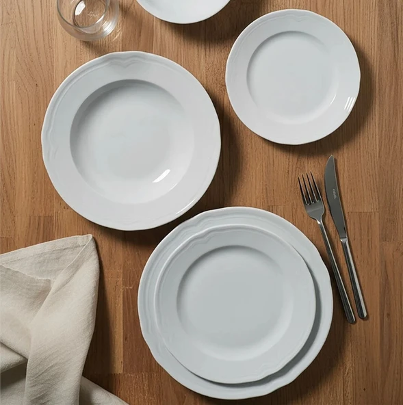 Güral Porselen Venedik 82 Parça Yemek Takımı - Resim 8