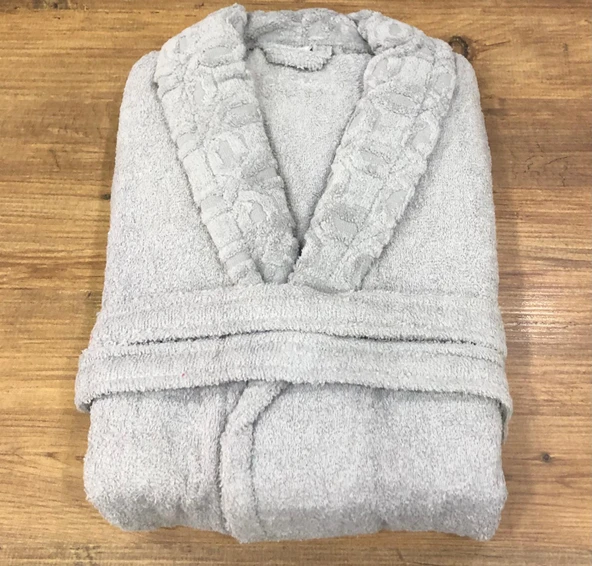 Royam Redline %100 Pamuklu Kısmi Kadife Tekli Bornoz - 2