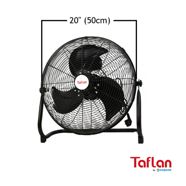 TAFLAN - KAŞKAR TX-20-F (FF500A) SANAYİ TİPİ 130W YER VANTİLATÖRÜ 20''
