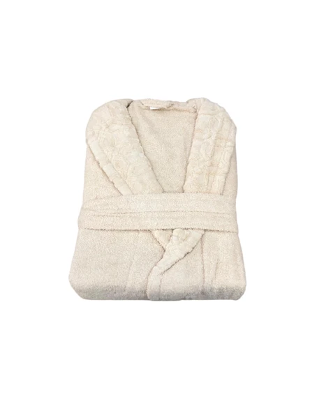 Royam Redline %100 Pamuklu Kısmi Kadife Tekli Bornoz - 5