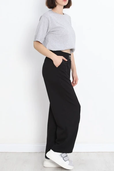 Büyük Beden Duble Kol Tişört Gri - Resim 5