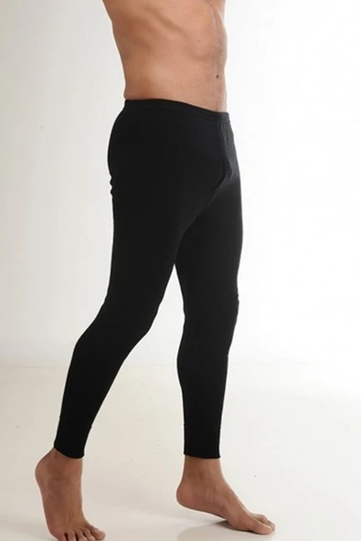 Hasyün Siyah Erkek Gerçek Yün Termal Uzun Don İçlik ürün görseli