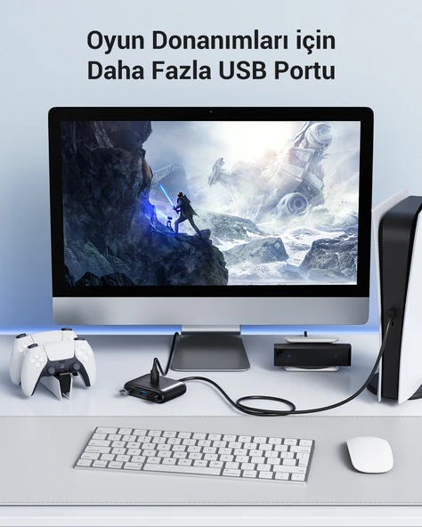 UGREEN USB 3.0 4 Portlu Hub Çoklayıcı 1 Metre, 20291 - Resim 7