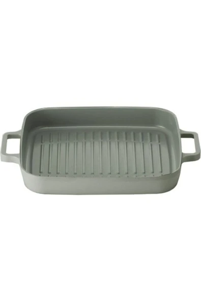 0128 D-NEOG128G FIKA ALUMINYUM DIKDORTGEN GRILL TAVA 28CM GRI ürün görseli