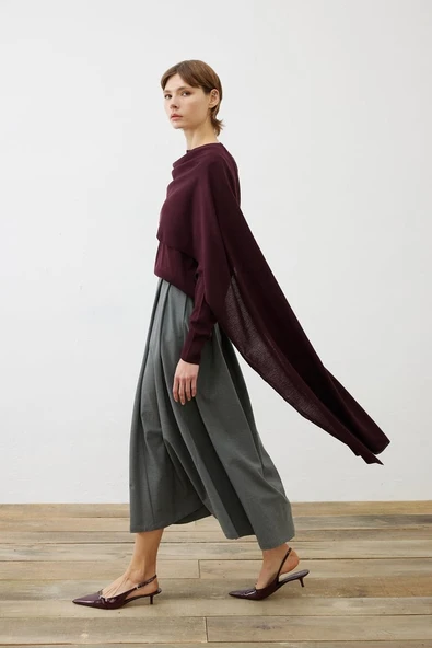 Bella Şal Detaylı Trirko Kazak Terzi Dükkanı - Resim 2