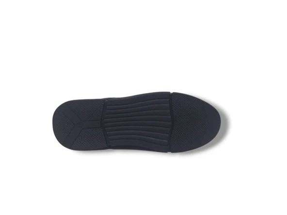 Modesa 284 Erkek Siyah Crazy Deri Lastik Bağcıklı Kauçuk Taban Ayakkabı - Resim 6