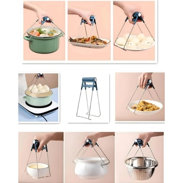 Periboia 4 Parça Yanma Önleyici Mutfak Seti - Tencere Tabak Tutucu Ve Fırın Eldiveni - 5