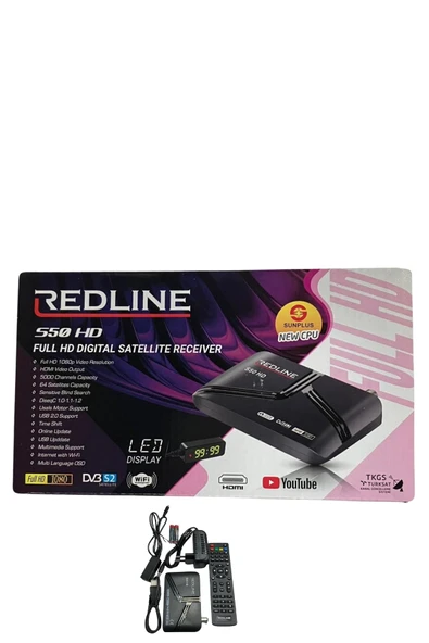 SNRELK -HAMA redline WİFİ DAHİL ÇANAKLI ÇANAKSIZ FULL HD UYDU ALICISI - Resim 3