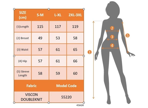 Kadın Uzun Kollu önden Fermuarlı Maxi Viskon Iki Iplik Elbise - Resim 7
