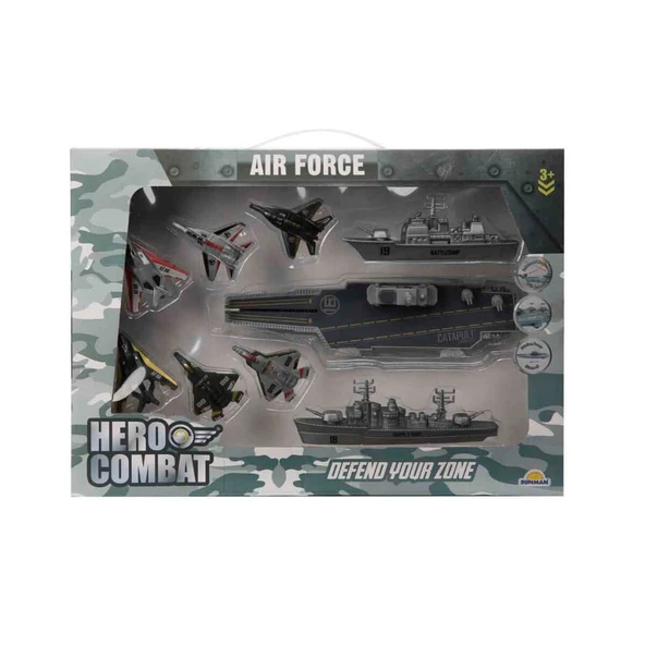Air Force Fırlatma Rampalı Askeri Uçak Gemisi Seti - T064 - 2
