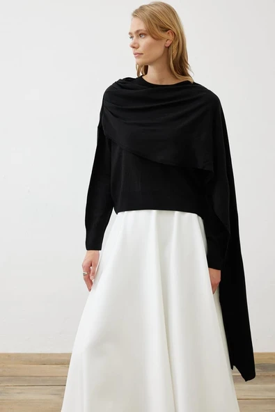 Bella Şal Detaylı Trirko Kazak Terzi Dükkanı - Resim 8