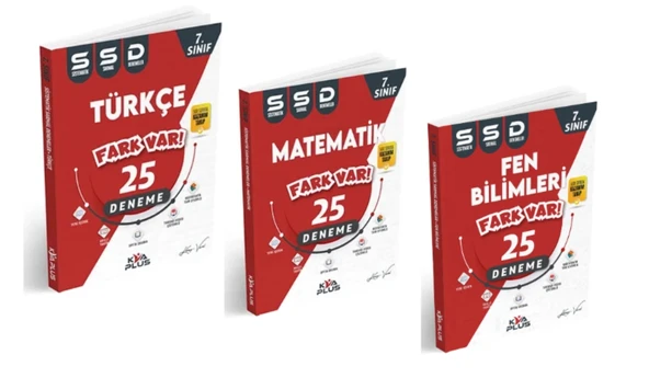 KORAY VAROL YAYINLARI 7.SINIF TÜRKÇE - MATEMATİK - FEN BİLİMLERİ 25'Lİ DENEME ürün görseli