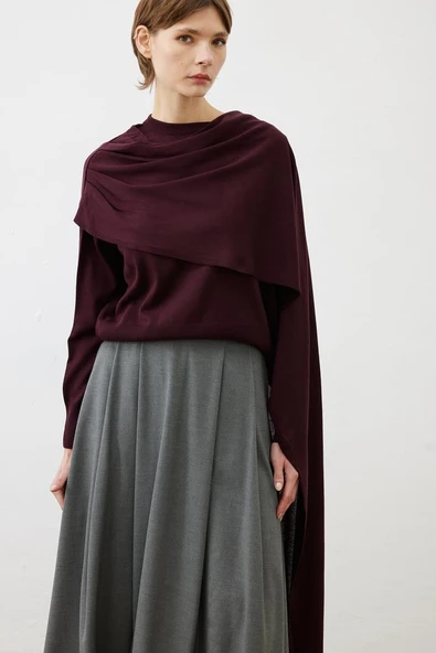 Bella Şal Detaylı Trirko Kazak Terzi Dükkanı ürün görseli