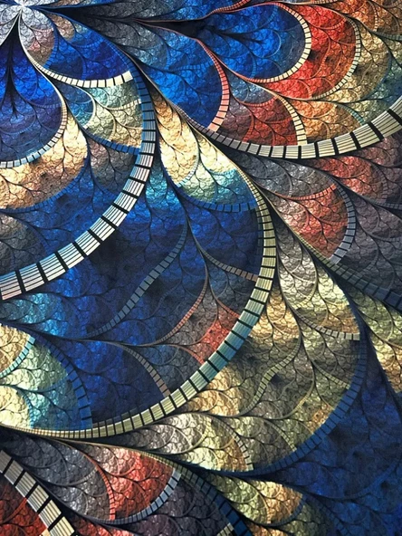 Kadın Sıfır Kol Yuvarlak Yaka Karışık Renkli Baskılı Süprem Bluz - Resim 5