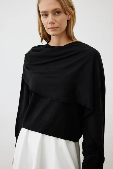 Bella Şal Detaylı Trirko Kazak Terzi Dükkanı - Resim 9