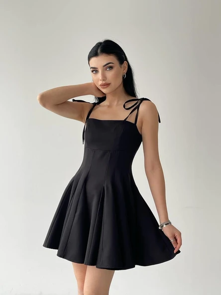 Clara Askılı Mini Elbise - Resim 3