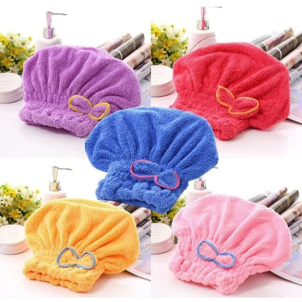 Periboia Havlu Saç Kurutma Bonesi - Resim 3