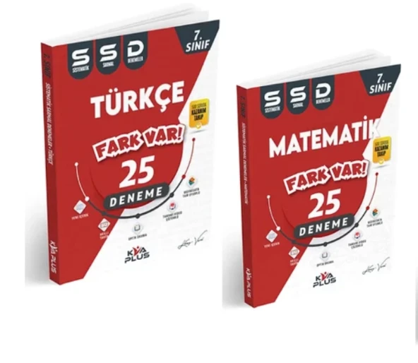 KORAY VAROL YAYINLARI 7.SINIF TÜRKÇE - MATEMATİK  25'Lİ DENEME ürün görseli