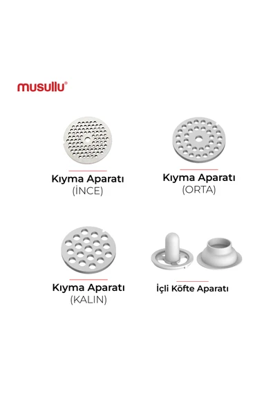 Musullu MT-G1800M 1800 W Kıyma Makinesi - Resim 4
