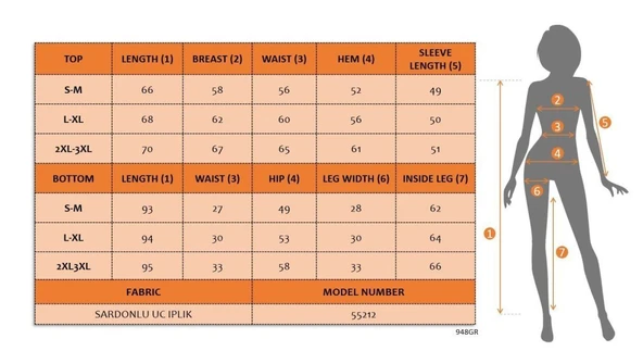 Kadın Uzun Kollu Kapşonlu Bağcıklı üç Iplik Bluz Ve Pantolon Ikili Takım - Resim 4