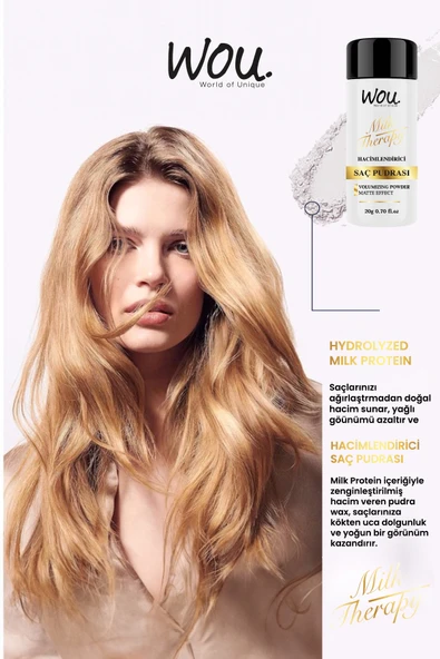 Wou Milk Therapy Saç Pudrası 20 gr - Resim 4