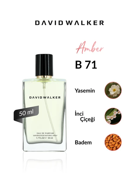 David Walker B71 Utilia Exclusive 50 ml Kadın Parfüm | Amber ürün görseli 1
