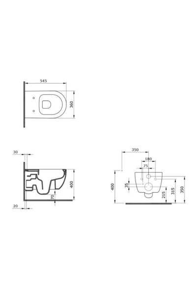 V-tondo Asma Klozet Parlak Kırmızı Kapaksız, Kanalsız 1416-019-0128 - 2