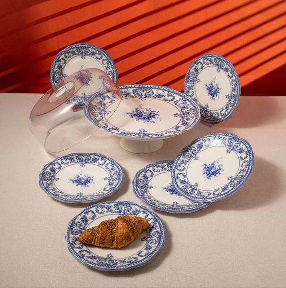 Fecra Majestic Blue 8 Parça Sunum Seti - 4