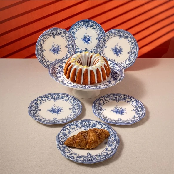 Fecra Majestic Blue 8 Parça Sunum Seti