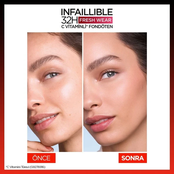 Loreal Paris Infaillible 32H Fresh Wear C Vitaminli Fondöten - 140 Golden Beige - 5