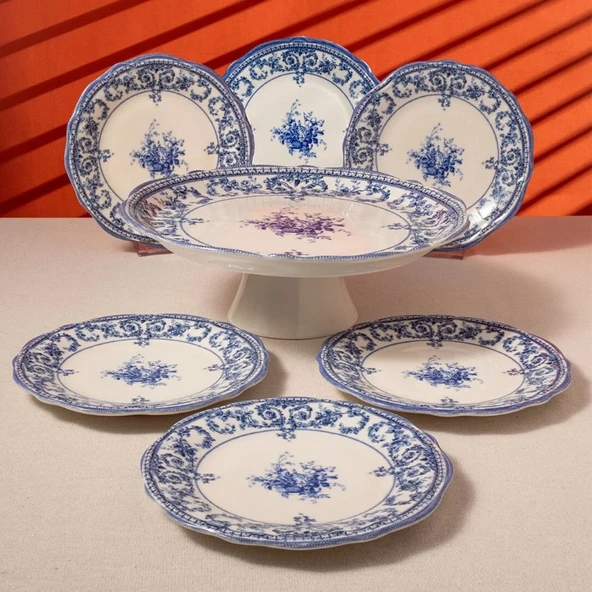 Fecra Majestic Blue 8 Parça Sunum Seti - 6