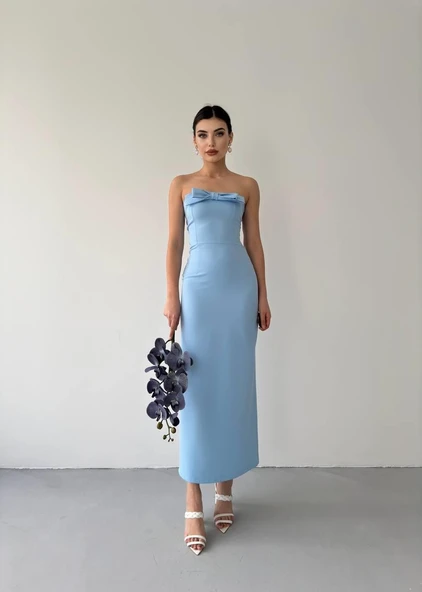 ÖNÜ KURDALELİ KAELM ELBİSE - Resim 4