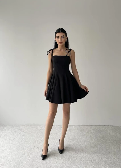 Clara Askılı Mini Elbise - Resim 5