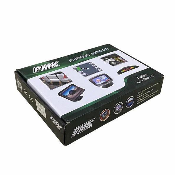 PMX Park Sensörü 8 Gözlü Ses İkazlı + Oval Göstergeli (Ses Ayarlı - Ön-Arka - 22MM) Siyah - 3