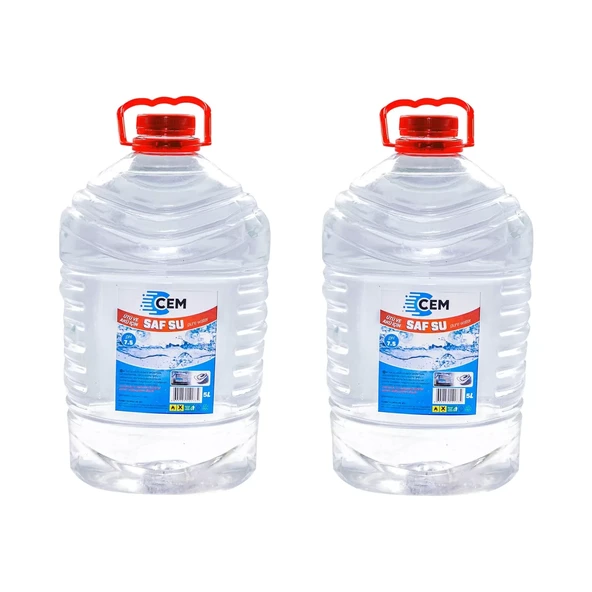 CEM CAR CARE Saf Su Ütü ve Akü Suyu 5 LT 2'Li Avantaj Paket
