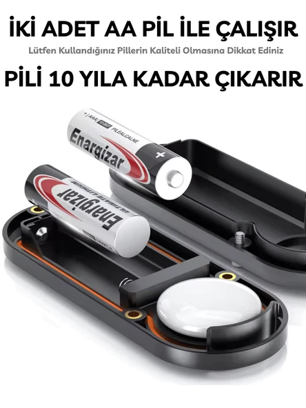 Airtag Pil Süre Arttırıcı 10 Yıl Pil Ömrü Kesintisiz Taşınabilir Pratik Araç Çocuk Yaşlı Motor Takip - 4