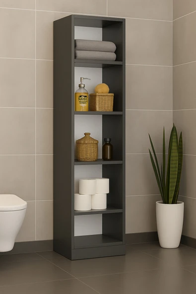 DEMEZLER MOBİLYA Modern 5 Raflı Çok Amaçlı Dolap ürün görseli