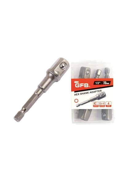 Gfb 1/2" Bits Saplı Lokma Adaptörü 73 MM ürün görseli