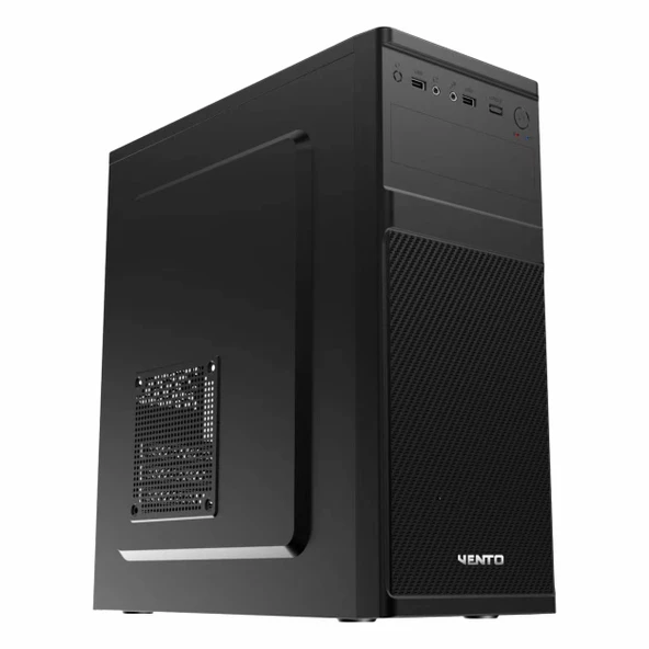 Vento VS120S 300W USB 3.2 ATX Mid Tower Siyah Kasa ürün görseli 1