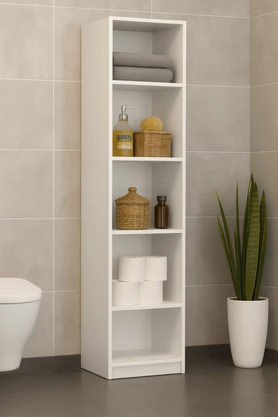 DEMEZLER MOBİLYA Modern 5 Raflı Çok Amaçlı Dolap ürün görseli