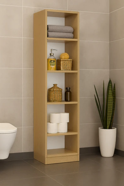 DEMEZLER MOBİLYA Modern 5 Raflı Çok Amaçlı Dolap ürün görseli