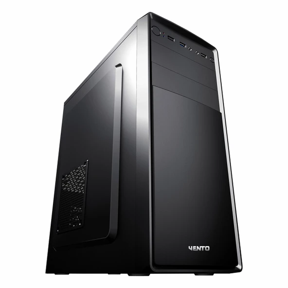 Vento VS121S 300W USB 3.2 ATX Mid Tower Siyah Kasa - Resim 4