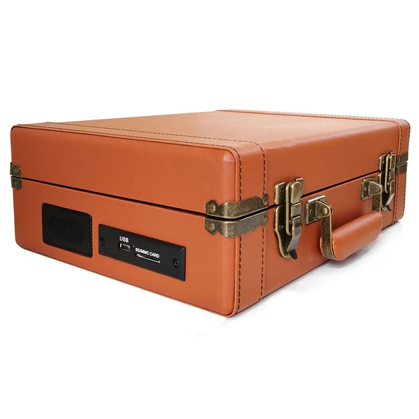 T317UB Retro Pikap Kahverengi Bluetooth Şarj Edilebilir - 5