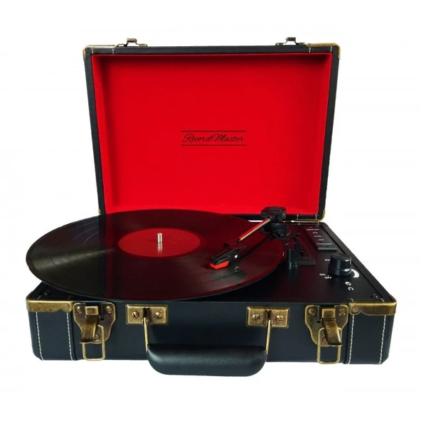 T317UB Retro Pikap Siyah Bluetooth Şarj Edilebilir