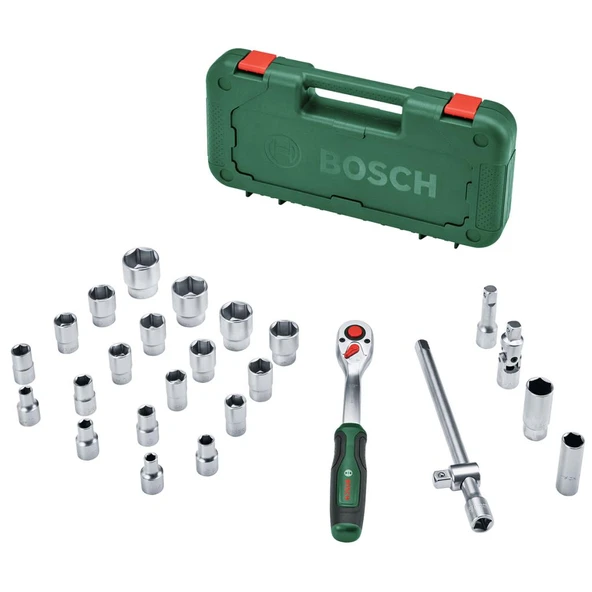 Bosch 1/2" Cırcırlı Somun Sıkma Seti 25 Parça - 3