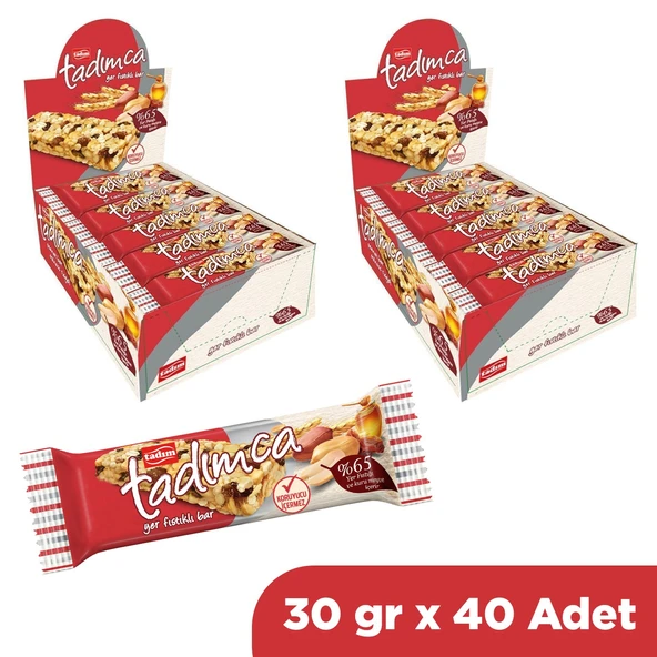 Tadım Yer Fıstıklı Bar 30 Gr x 40 Adet ürün görseli